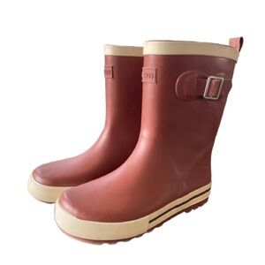 Cotton On Kids Gender Neutral Brown Rubber Rainboots Size 11/12